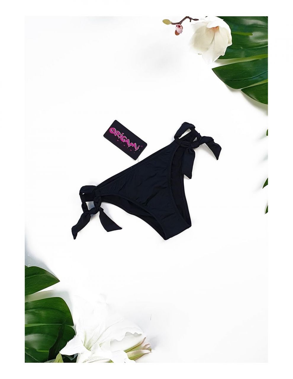 Origami Bikini Fekete teli alsó