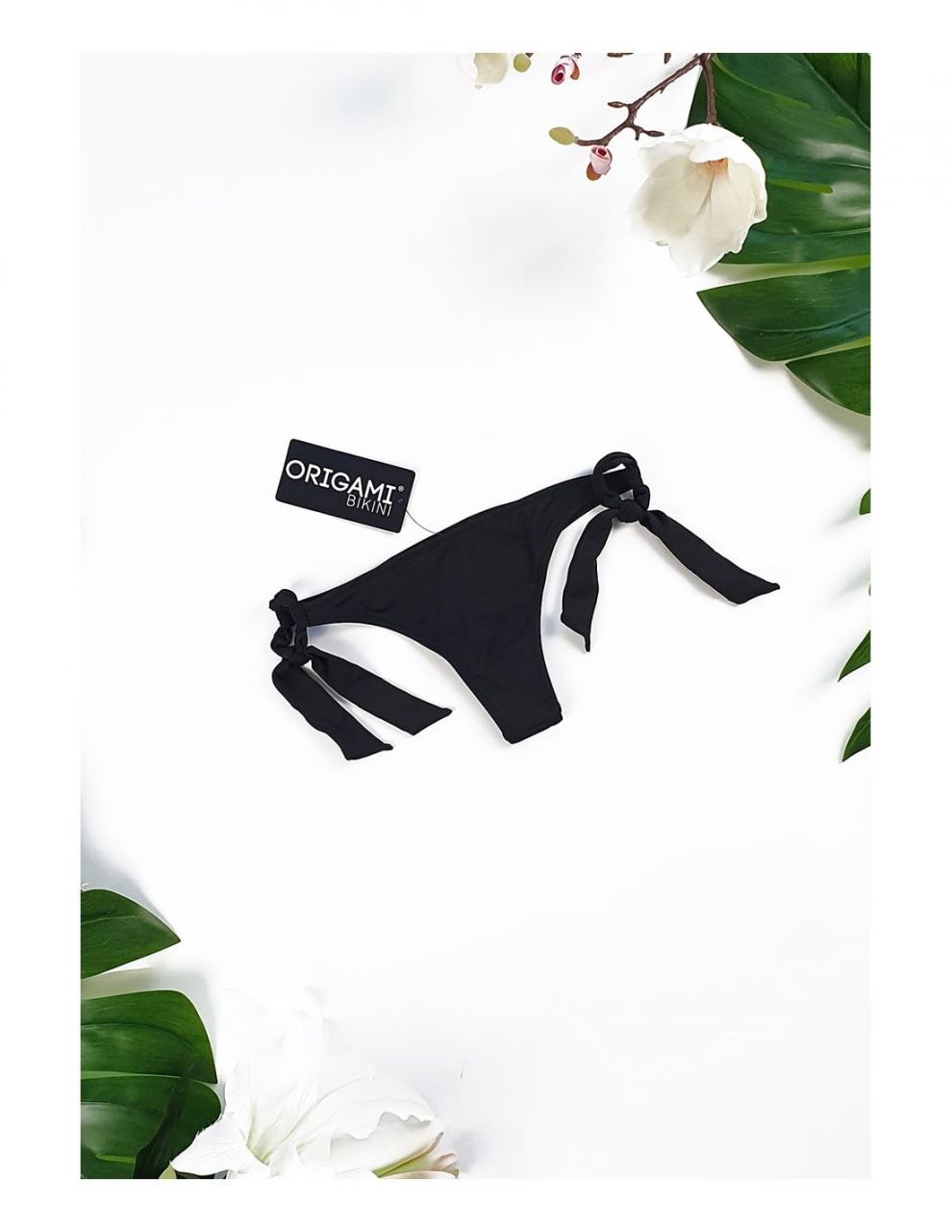 Origami Bikini Fekete tanga alsó