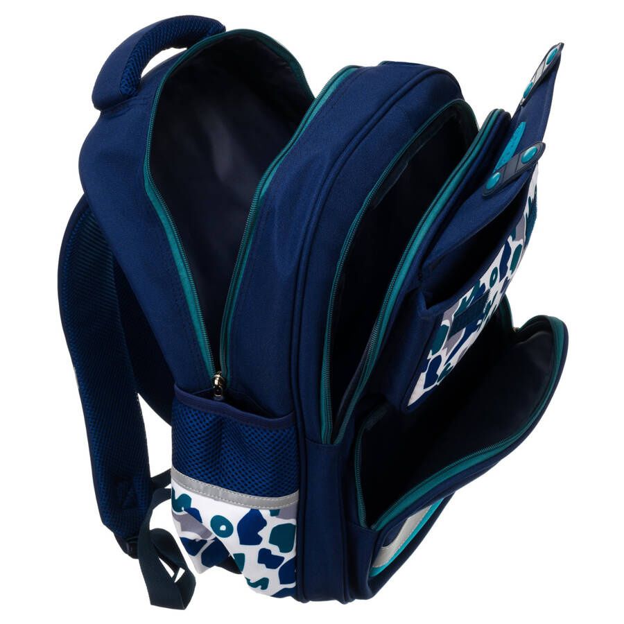 Kék alsós ergonómikus iskolatáska